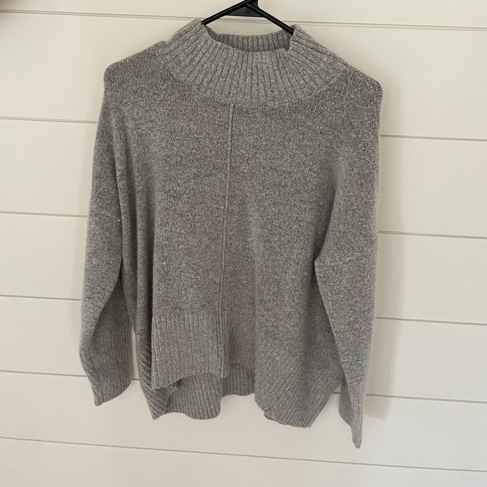 Grey High Neck Sweater (Size Large)